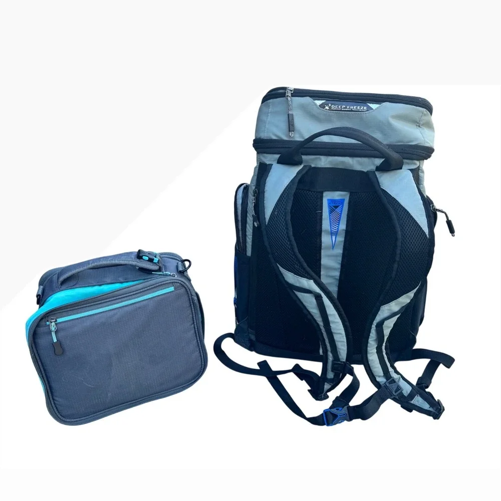 Titan by Arctic Zone Deep Freeze Backpack Cooler and Expandable Lunch Pack Set